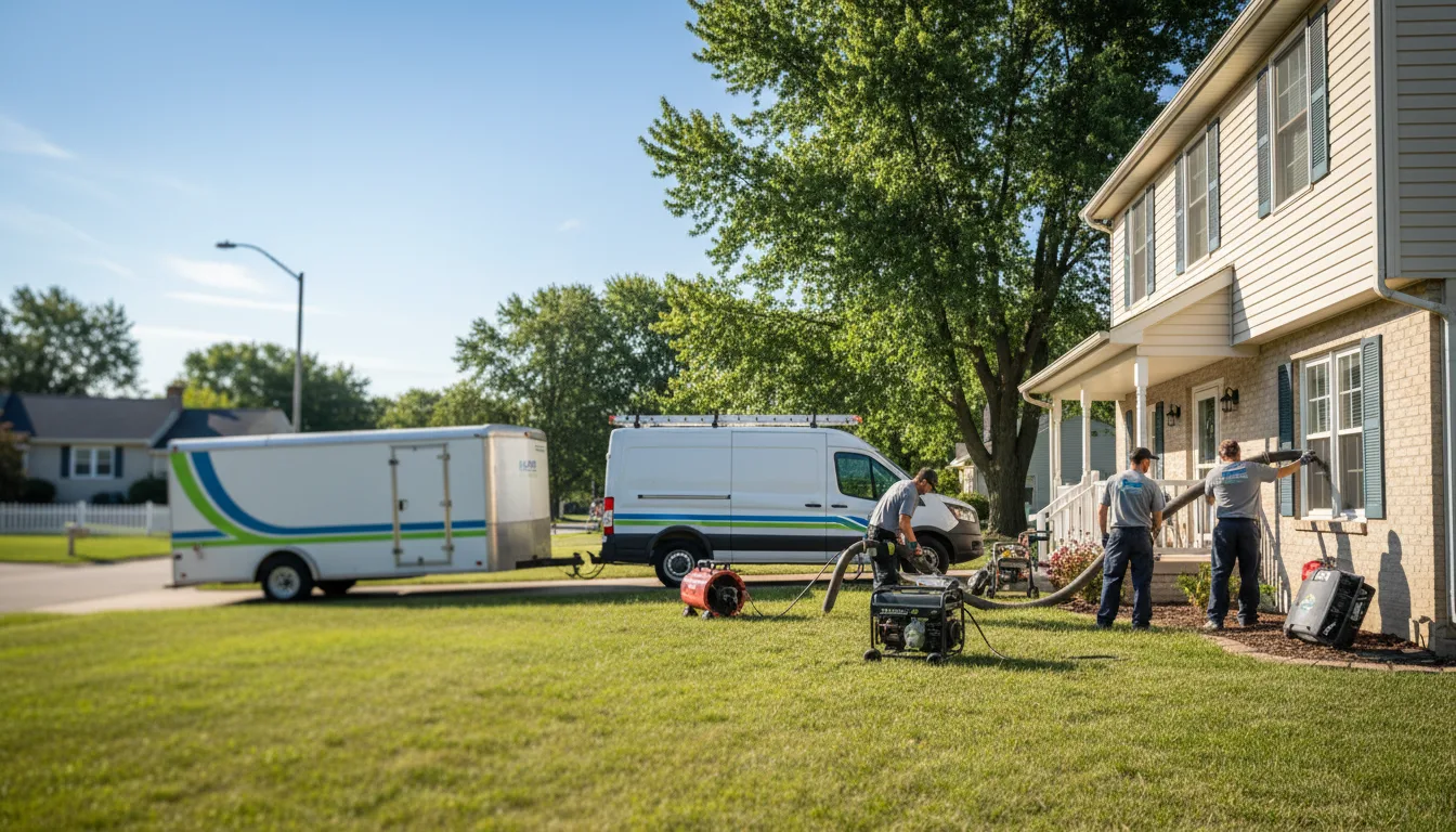 Flooded Basement Restoration And Cleanup With Repair in Salem, IN near me